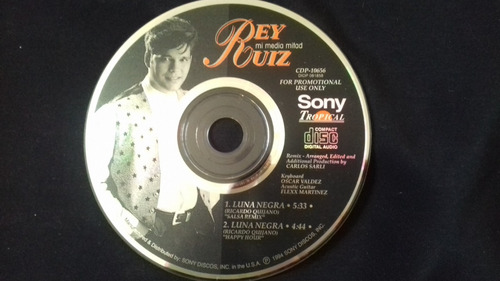 Single Promocional Rey Ruiz Mi Media Mitad Luna Negra
