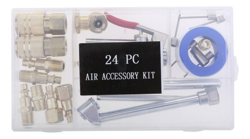 Q Kit De Herramienta De Manguera Del Compresor De Aire 24pcs