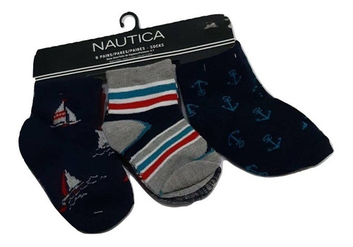 Medias Niño Nautica 6 Pack