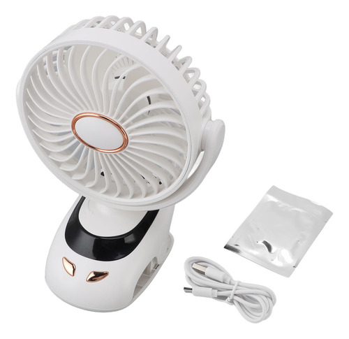 Ventilador De Escritorio Pequeño Con Usb, 5 Velocidades, Min