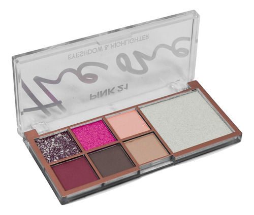 Paleta De Sombras E Iluminador The One Pink 21 Original 