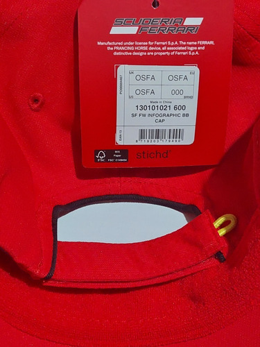 Imagen 9 de 9 de Gorra Scuderia Ferrari F1 Leclerc Producto Original Sainz