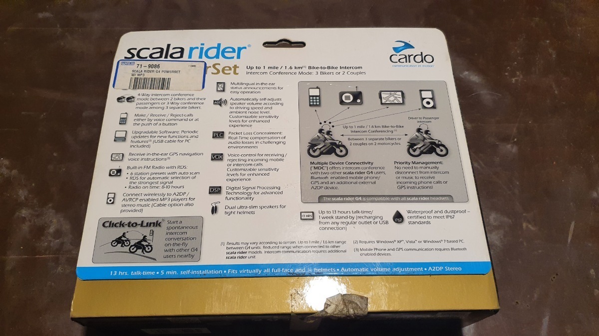 Intercomunicador Scala Rider G4 Power Set, 2 Sets | Mercado Livre
