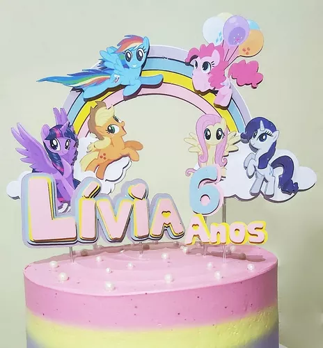 Topper de Bolo Personalizado My Little Pony