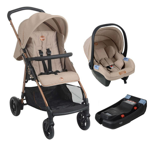 Conjunto Travel System Lui Mon Amour E Base Belted