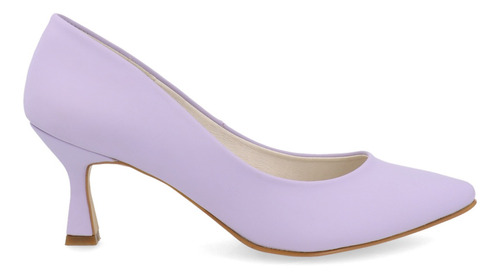 Zapatilla De Vestir Vazza Color Lavanda Para Mujer