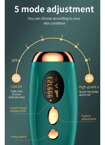 Dispositivo Portátil De Depilação A Laser Para Homens E Mulh