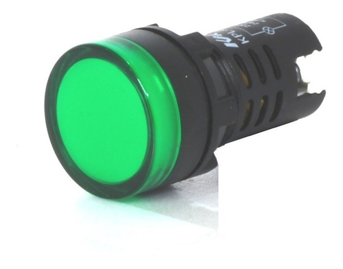 Ojo De Buey Led Luz Monobloque Piloto Verde Baw 220v 22mm