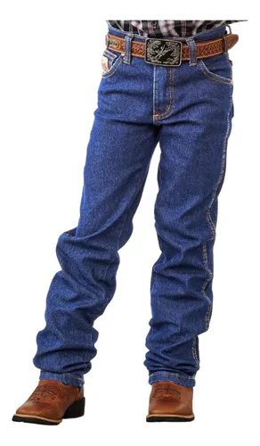 Calça Infanto Juvenil Jeans Dock´s Para Usar Com Bota Texana