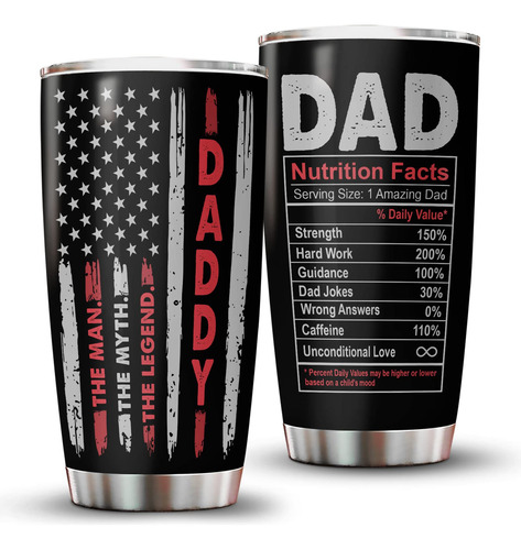 34hd Regalos Para El Dia Del Padre Para Papa, Vaso De Acero