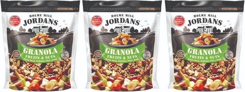 3 X Granola Jordans Fruit E Nut Frutas Secas E Amêndoa