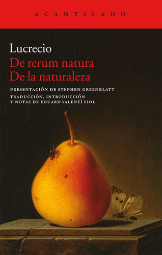 Libro De La Naturaleza, De Rerum Natura