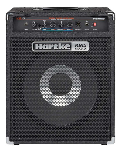 Amplificador De Baixo Hartke Kickback Kb15 500 Watts 15 Pol. Cor Preto 110V/220V