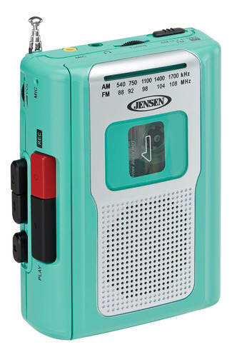 Jensen Cr-100 Radio Portátil Retro Reproductor De Cassette P