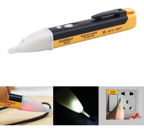 Imagem 1 de 3 de Caneta Detector De Tensão Energia Volt Alert 90 A 1000vac