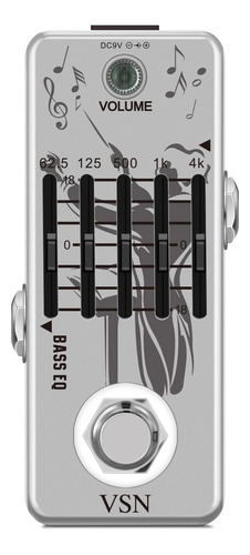 Vsn Ecualizador Guitarra Bajo Eq Pedal 5 Bandas Ecualizador 