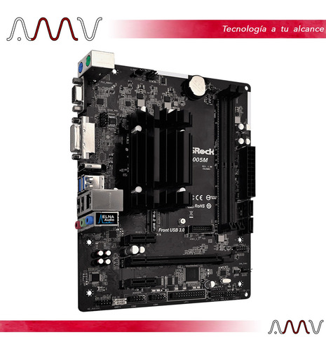 Tarjeta Madre Asrock J4005m Intel Dual-core J4005 8gb Amv