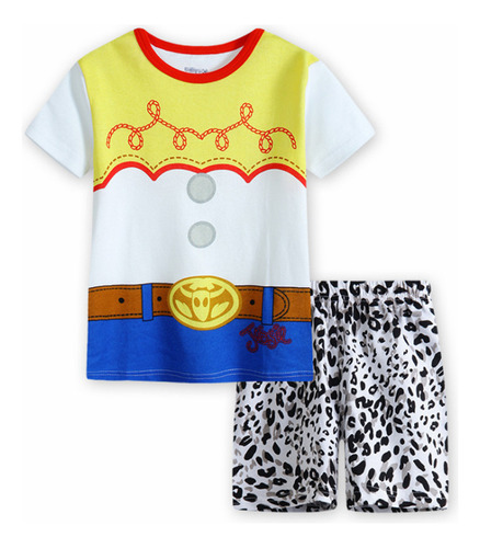 Conjunto De Pijama Infantil De Verano De Manga Corta