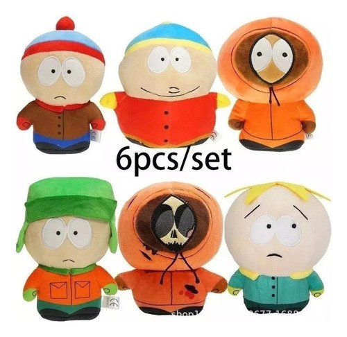 6pcs Muñeca Juguete Regalo Boys Peluche Del Parque Sur, 18cm