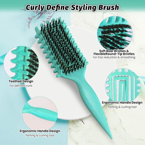 Cepillo Para Cabello Rizado, Con Ventilación, Que Define Los