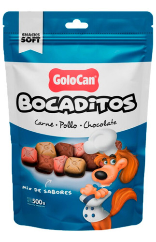 Bocaditos Finos Carne Pollo Chocolate 500 Gr Golosina Perros