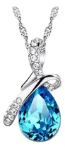Comprar Collar Cadena Con  Fina Piedra Swarovski Gota