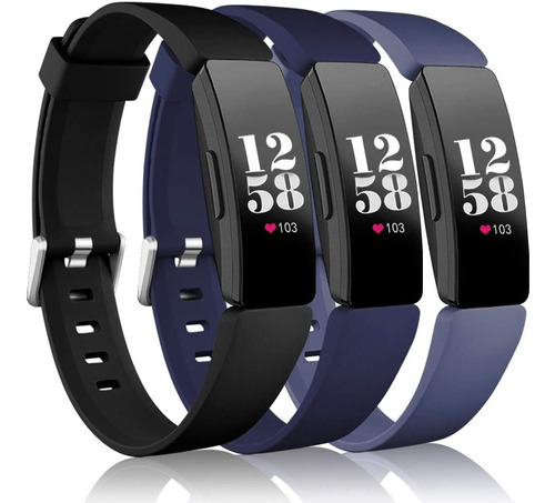 Imagen 1 de 9 de 3 Mallas De Reloj Fitbit Inspire / Inspire 2 T. Large