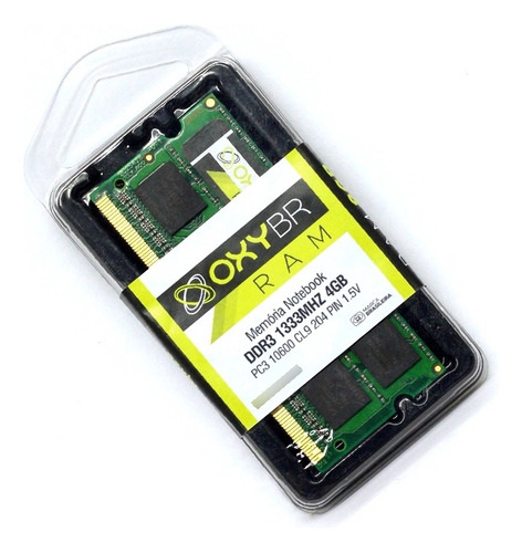 Memória Ram Ddr3 1333mhz 4gb Notebook Oxybr