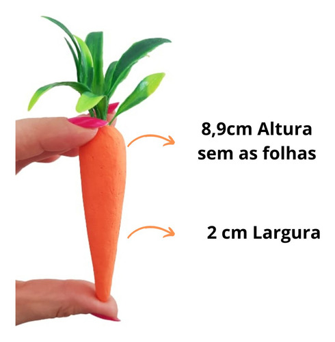 Kit Com 24 Cenouras Decorativas De Isopor Para Páscoa