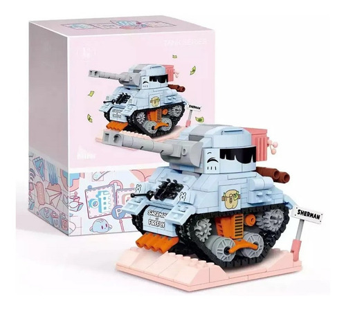 Bloques De Armar Kawaii - Tanque De Guerra  Sherman