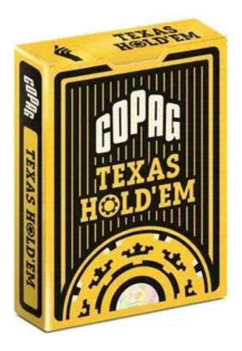 Juego de cartas Pôquer Copag Texas Hold'em - preto