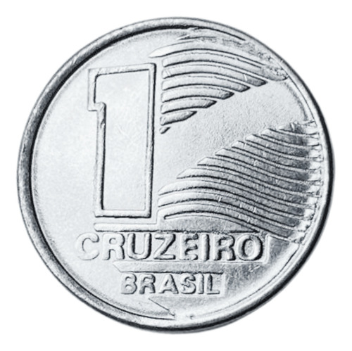 Moeda Antiga Do Brasil - 1 Cruzeiro De 1990 - Bandeira