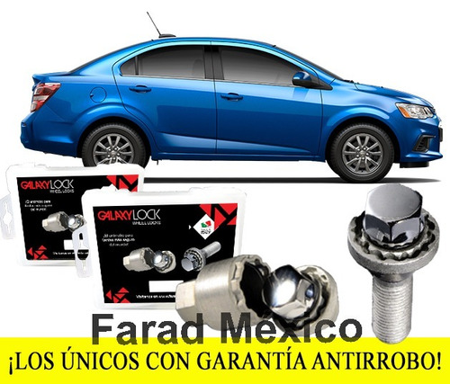 Tuercas Seguridad Chevrolet Sonic Nueva Generacion Rs