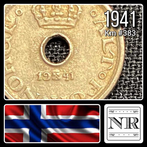 Noruega - 10 Ore - Año 1941 - Km #383 - Forma Anular