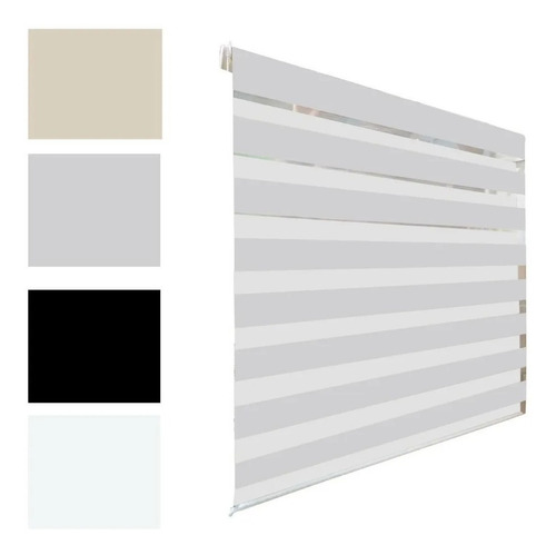 Cortina Roller Duo Zebra Día Y Noche 80x200cm, Varios Color