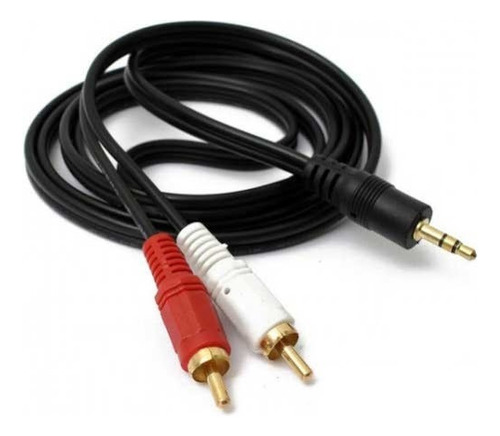 Cable De Audio 2x1 De 3 Metros - Cable Rca A Audio De 3.5mm