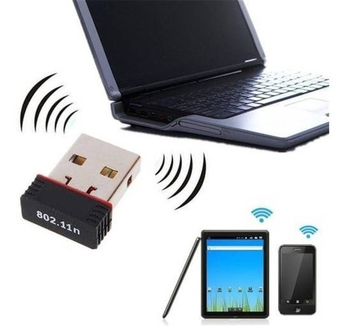 Antena Adaptador Usb Wifi Nano 100m 150 Mbps 802.11n