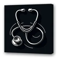 Comprar Cuadro 30x30cm Estetoscopio Medicina Medico Salud M2