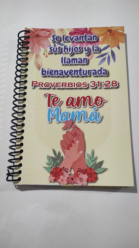 Kit 3 Libretas Con Separador Con Mensaje Bíblico Para Mamá Varios