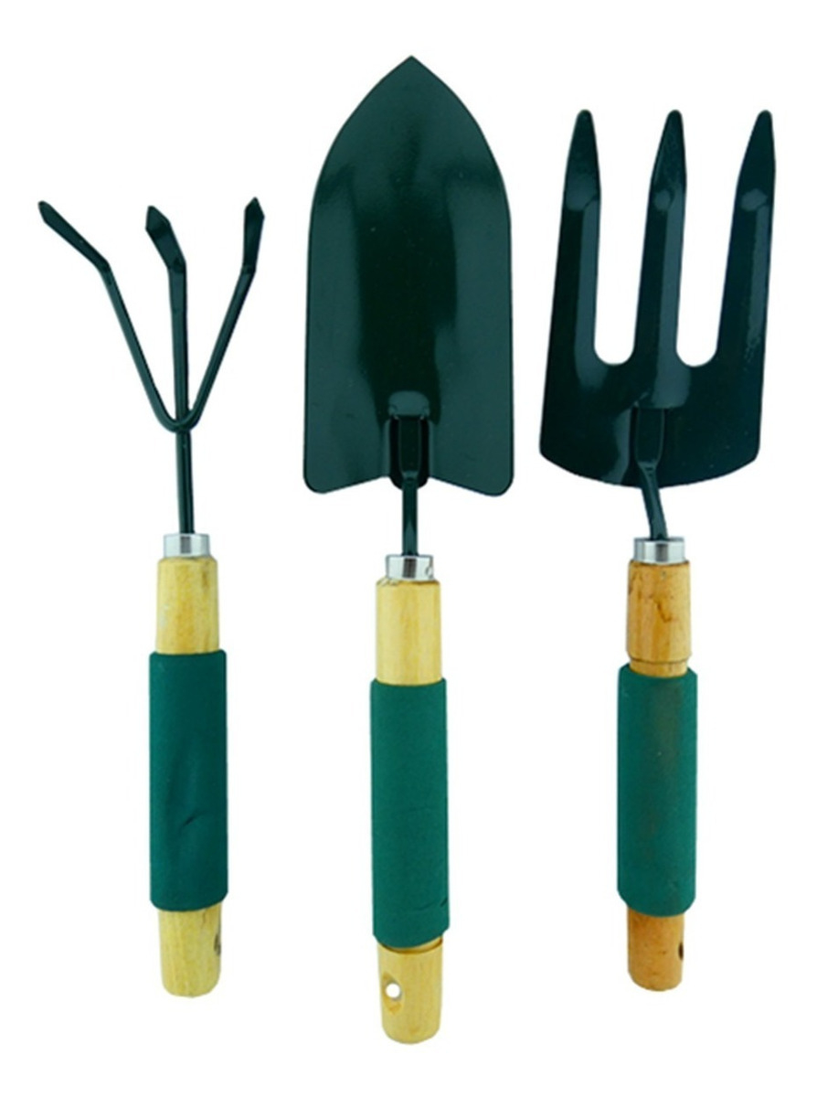 Kit Set Jardinería Huerto 3 Piezas Steeltools