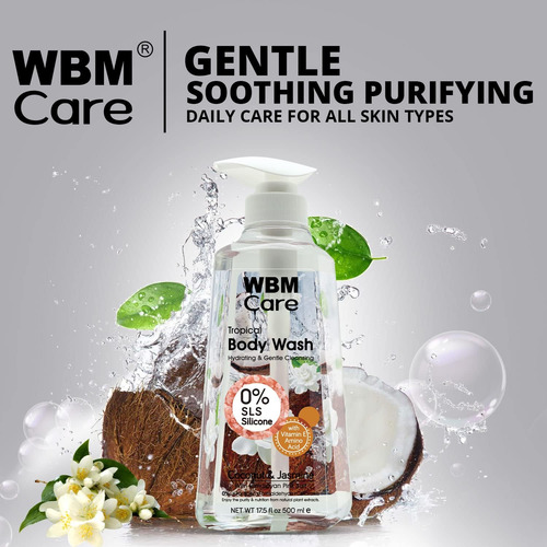Gel De Ducha De Cuidado De La Piel De Wbm Care, Para Todos Y