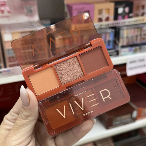 Paleta Sombras Ojos Viver Ruby Rose- Sin Gluten- Vegano