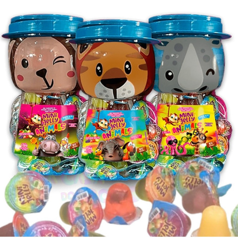 Mini Gelatina Jelly Animal 1,5k C/100und Lembrancinha Festa 