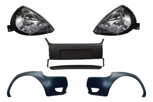 Fascia Delantera Completa Ford Ka Con Faros Principales 