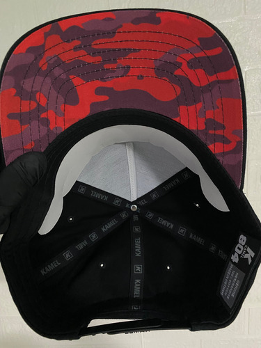Gorra Avioneta Placa A Color Kamel 804 Visera Semi Curva Negro Ajustable