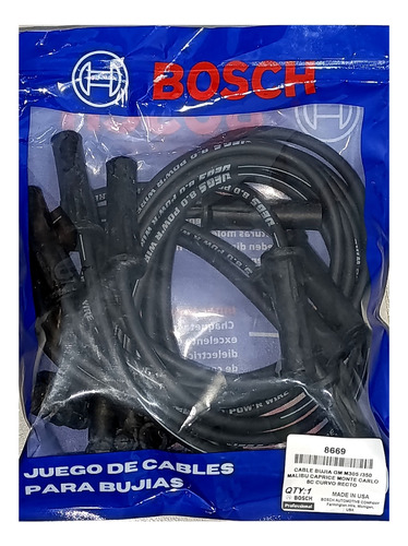 Cables De Bujía Malibú-caprice-silverado M-305/350 Curvo Rec