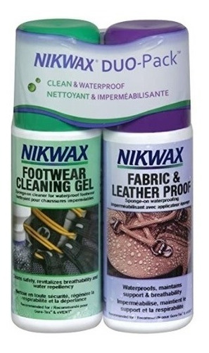 Nikwax Combo Footwear Cleaning Gel + Fabric & Leather Proof