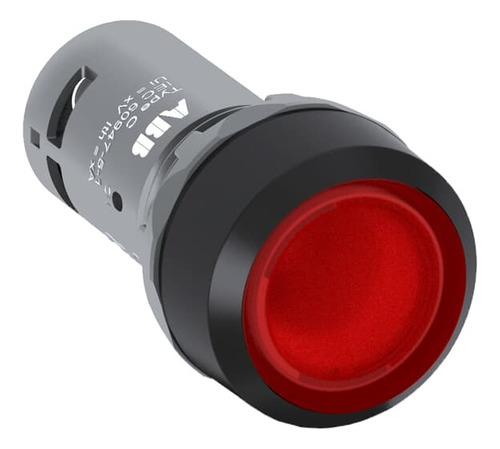 Pulsador Iluminado 1na Rojo 24vca/vcc Modelo:cp1-11r-10 Abb