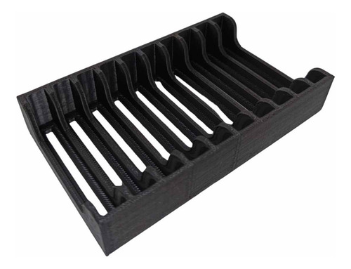Rack Horizontal Para 10hd Sata 1tb E 2tb De 3.5 Cor Preto