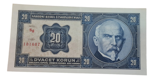 Billetes Mundiales : Checoeslovaquia  20 Coronas  1926